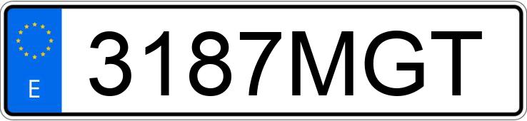 Numer rejestracyjny 3187MGT posiada BMW SERIE 5