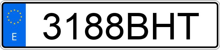 Numer rejestracyjny 3188BHT posiada OPEL OMEGA