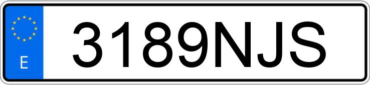 Numer rejestracyjny 3189NJS posiada YAMAHA MT 09