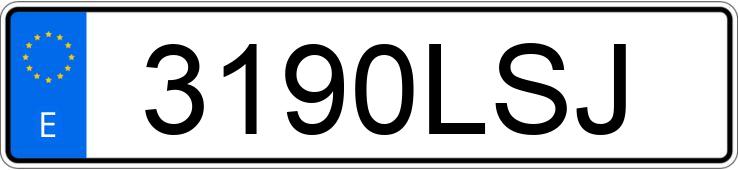 Numer rejestracyjny 3190LSJ posiada AUDI A4