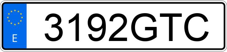Numer rejestracyjny 3192GTC posiada AUDI A4