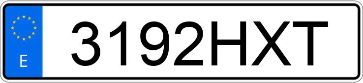 Die Registrierungsnummer 3192HXT hat VOLKSWAGEN POLO