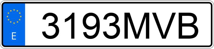 Numer rejestracyjny 3193MVB posiada MERCEDES G (463)