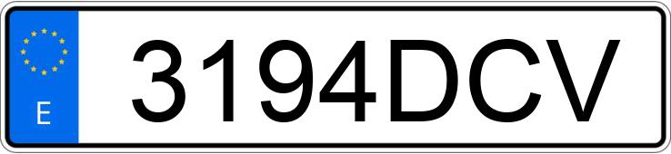 Numer rejestracyjny 3194DCV posiada FORD FOCUS C-MAX