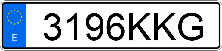 Numer rejestracyjny 3196KKG posiada VOLVO XC60