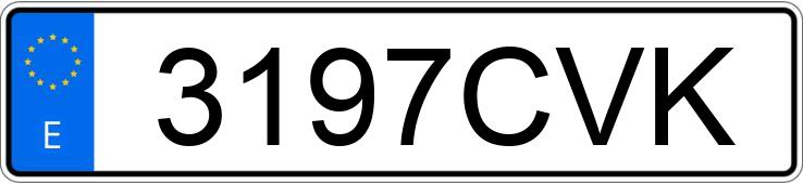 Numer rejestracyjny 3197CVK posiada VOLKSWAGEN TOURAN