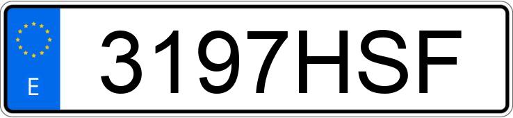 Numer rejestracyjny 3197HSF posiada VOLKSWAGEN POLO