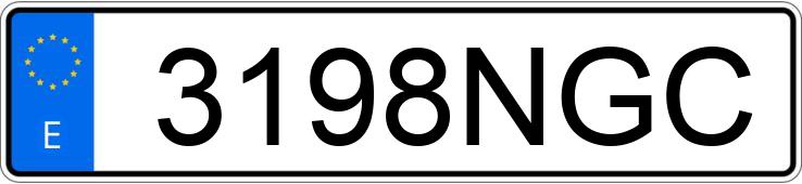 Numer rejestracyjny 3198NGC posiada HONDA INTEGRA