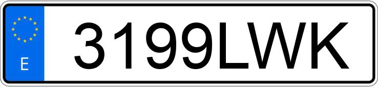 Numer rejestracyjny 3199LWK posiada RENAULT CLIO