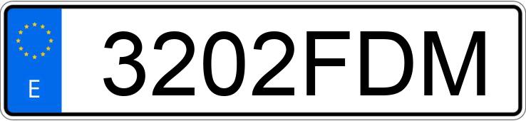 Numer rejestracyjny 3202FDM posiada MINI MINI
