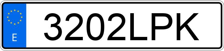Numer rejestracyjny 3202LPK posiada SKODA SCALA