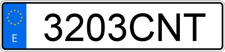 Numer rejestracyjny 3203CNT posiada RENAULT MEGANE