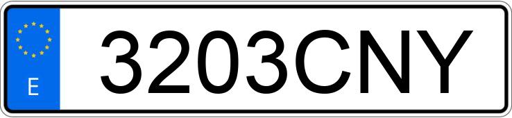 Numer rejestracyjny 3203CNY posiada FORD FOCUS C-MAX