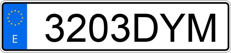 Numer rejestracyjny 3203DYM posiada BMW SERIE 3
