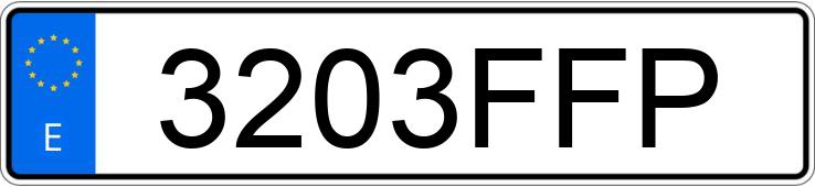 Numer rejestracyjny 3203FFP posiada AUDI A3 2.0 TDI ATTRACTION