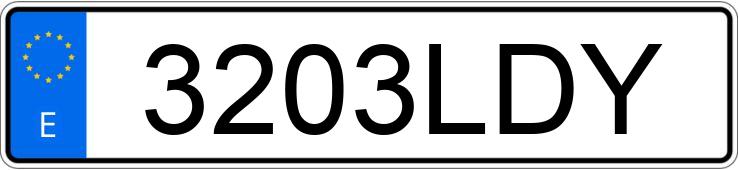 Numer rejestracyjny 3203LDY posiada MERCEDES GLE (167)