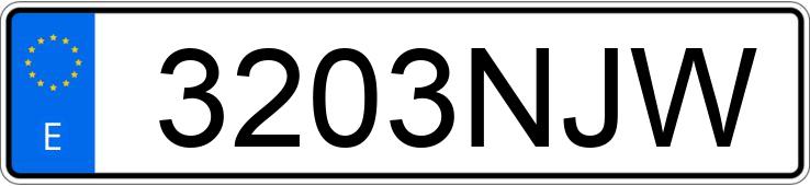 Numer rejestracyjny 3203NJW posiada VOLKSWAGEN GOLF Numer rejestracyjny 3203NJW posiada VOLKSWAGEN GOLF