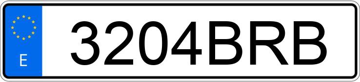 Numer rejestracyjny 3204BRB posiada VOLVO FH12