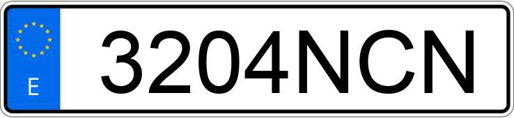 Numer rejestracyjny 3204NCN posiada SYM JET 14