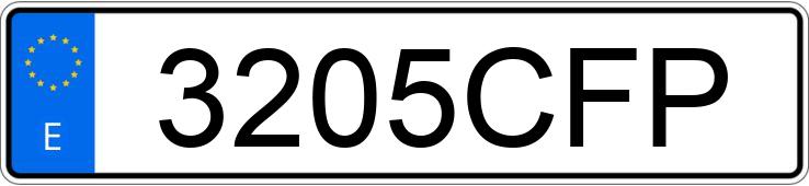 Numer rejestracyjny 3205CFP posiada AUDI A4