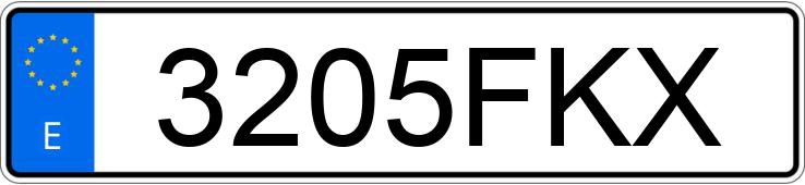 Numer rejestracyjny 3205FKX posiada FIAT DOBLO