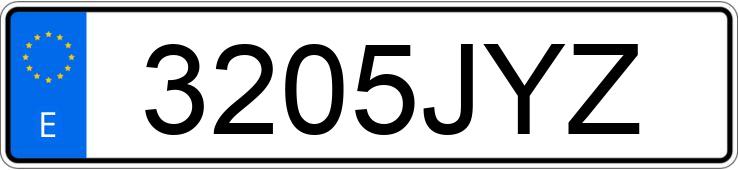 Numer rejestracyjny 3205JYZ posiada YAMAHA DT 125