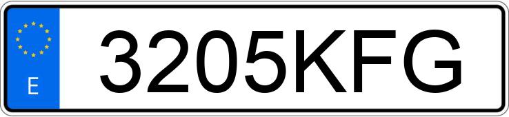 Реєстраційний номер 3205KFG має AUDI A6