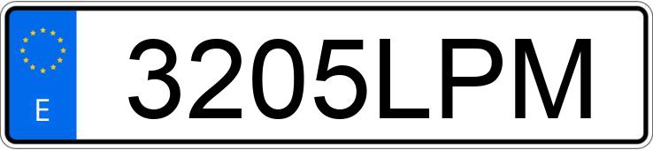 Numer rejestracyjny 3205LPM posiada VOLKSWAGEN GOLF