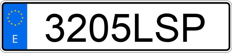 Numer rejestracyjny 3205LSP posiada SKODA OCTAVIA