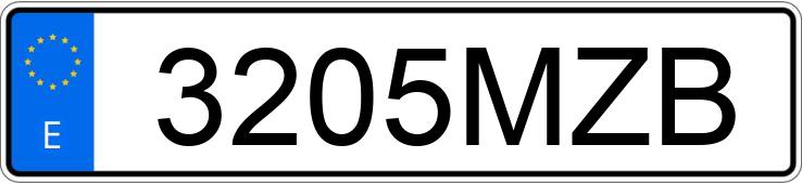 Numer rejestracyjny 3205MZB posiada ABARTH 500