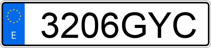 Numer rejestracyjny 3206GYC posiada MERCEDES CLC