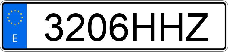 Numer rejestracyjny 3206HHZ posiada NISSAN NV 200