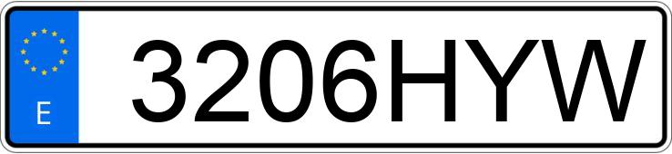 El número de registro 3206HYW tiene CITROEN C4