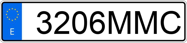 Numer rejestracyjny 3206MMC posiada VOLKSWAGEN GOLF