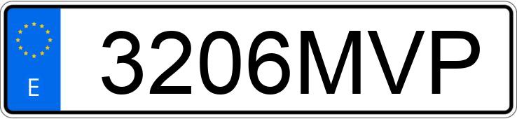 Numer rejestracyjny 3206MVP posiada BMW X2