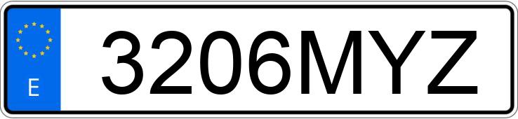 Numer rejestracyjny 3206MYZ posiada BMW X3
