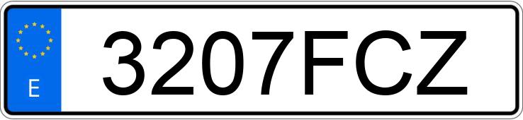 Numer rejestracyjny 3207FCZ posiada TOYOTA COROLLA