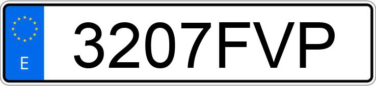 O número de registro 3207FVP tem MITSUBISHI OUTLANDER