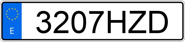 Numer rejestracyjny 3207HZD posiada HYUNDAI I30