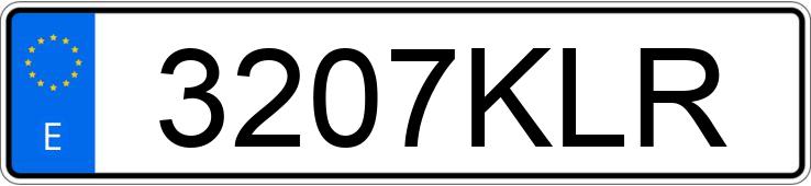 Numer rejestracyjny 3207KLR posiada PEUGEOT 208
