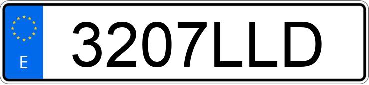 Die Registrierungsnummer 3207LLD hat AUDI Q8