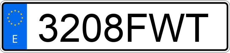 Numer rejestracyjny 3208FWT posiada CITROEN C3