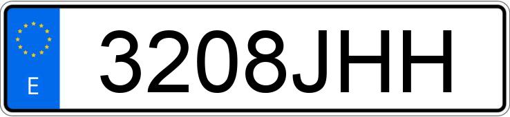 Numer rejestracyjny 3208JHH posiada CITROEN C3