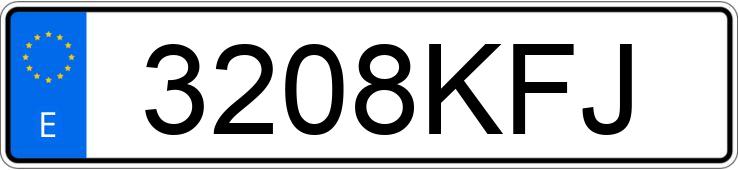 Numer rejestracyjny 3208KFJ posiada AUDI Q7
