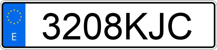 Numer rejestracyjny 3208KJC posiada PEUGEOT 208