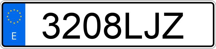 Numer rejestracyjny 3208LJZ posiada FIAT DOBLO