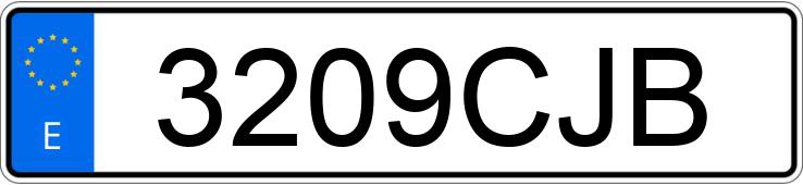 Numer rejestracyjny 3209CJB posiada FORD FIESTA