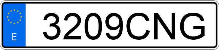 Numer rejestracyjny 3209CNG posiada NISSAN 350 Z