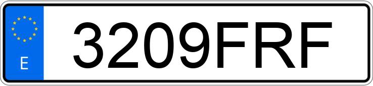 Numer rejestracyjny 3209FRF posiada KIA CEED