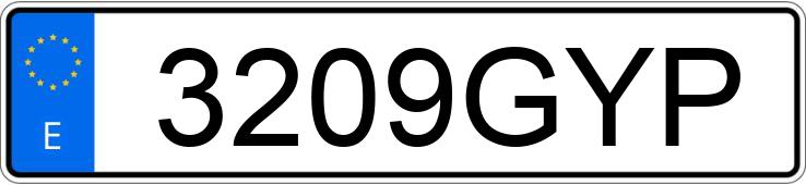 Numer rejestracyjny 3209GYP posiada BMW SERIE 5